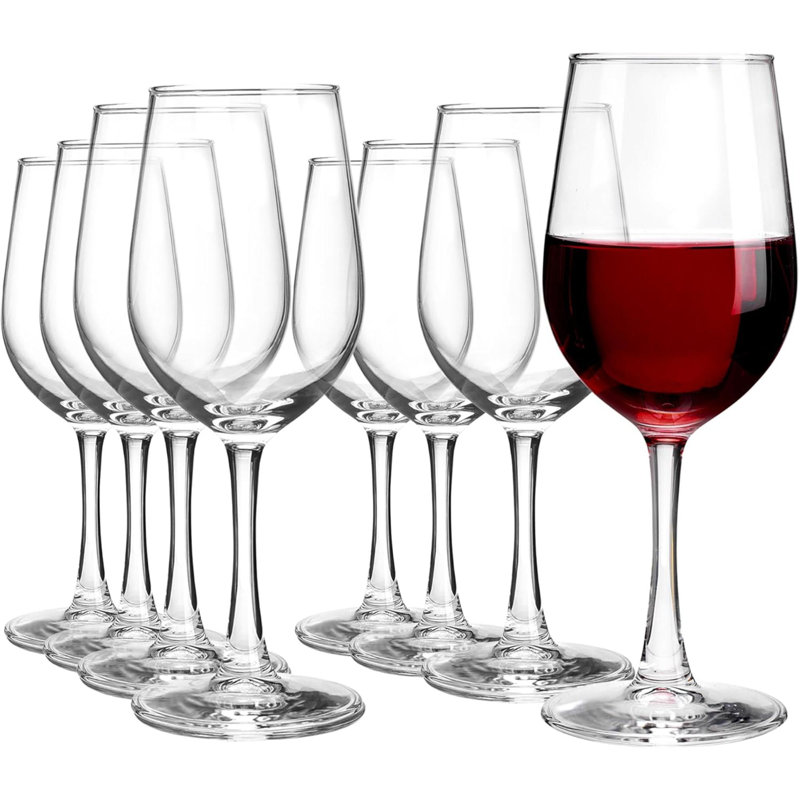 Ensemble de 8 verres à vin de 12 onces pour verres à vin ou tout type de verres à vin pour toutes les occasions