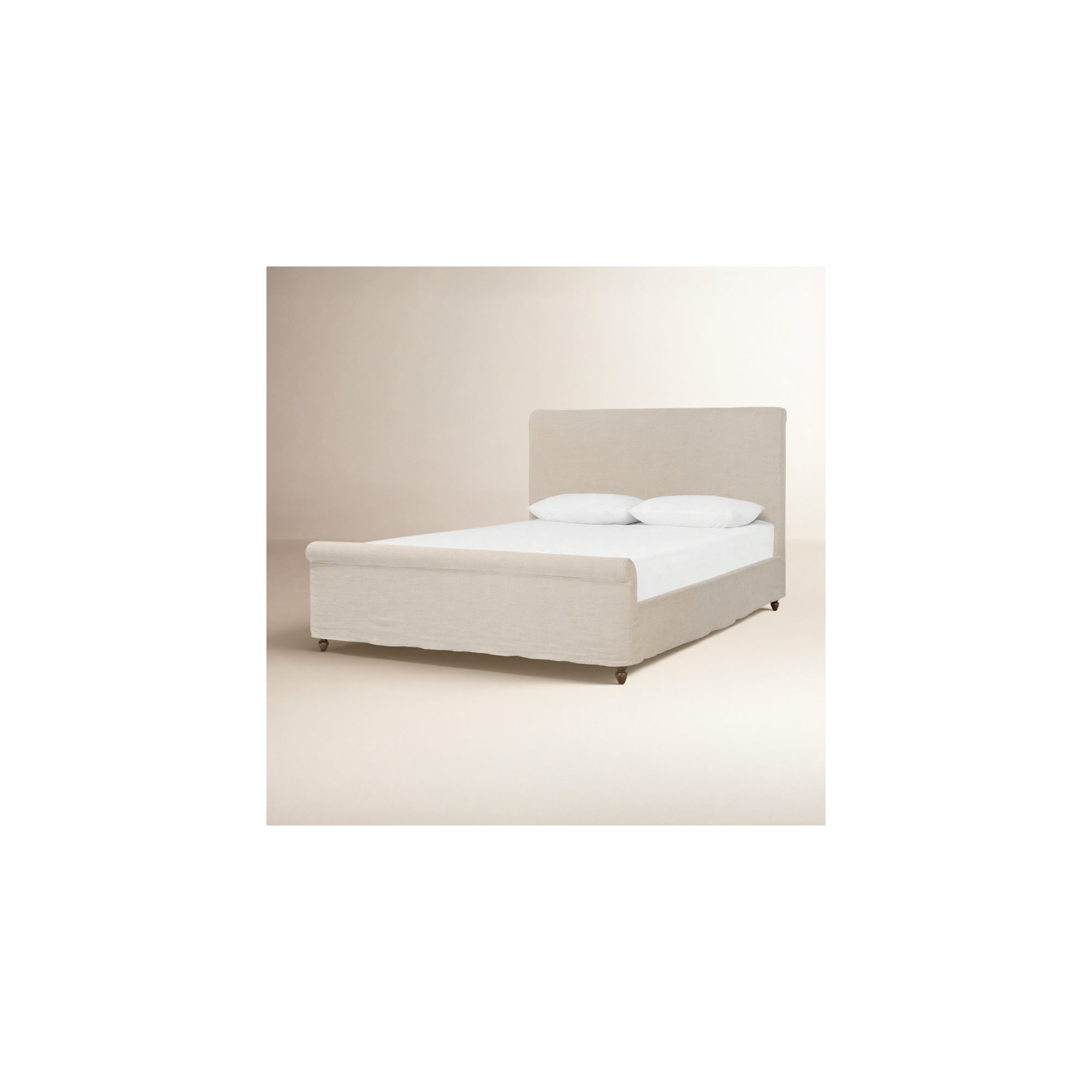 Dalia Bed, Queen, Cream