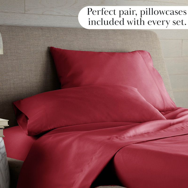 Classic Collection From Southshore Fine Linens Classic Sheet Set, Twin, Chili Pepper