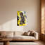 Animaux, singe, planche à roulettes, art de rue, style graffiti, impression sur toile-2086840245