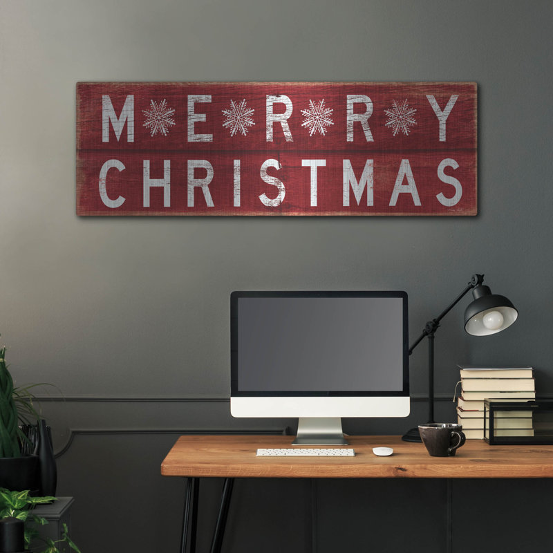 «Merry Christmas Sign 2» par Cindy Jacobs, H 16 po x l 48 po