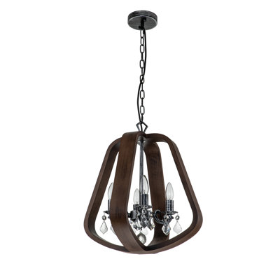 Lustre géométrique à 4 lumières Drin