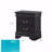 Elegant Black Traditional Nightstand-248516852