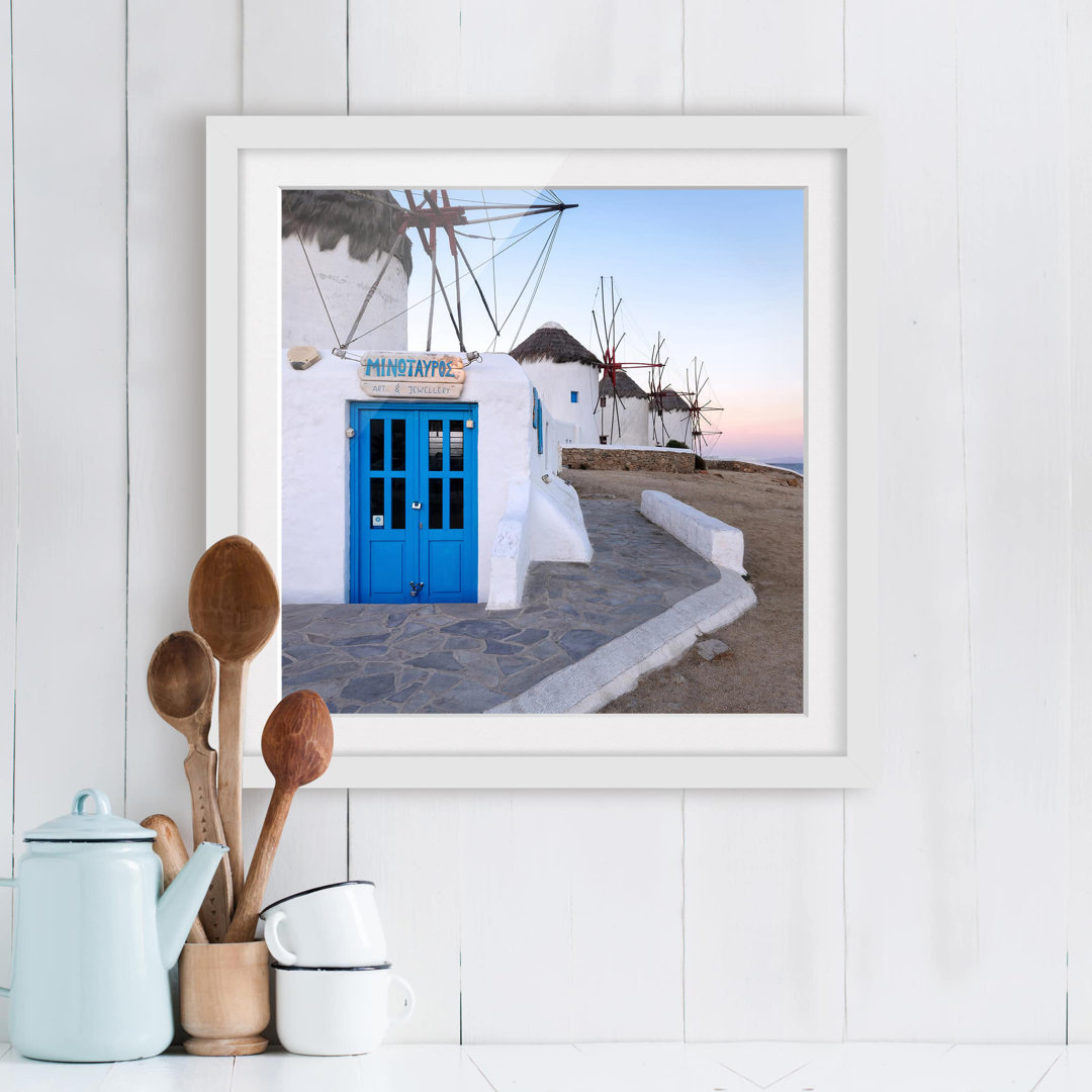 Gerahmtes Poster Mykonos Windmills