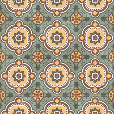 Bondi Puebla 24" x 24" Porcelain Spanish / Moroccan Wall & Floor Tile