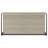 Brisley Whitewashed Grey And Gunmetal Sled Base Office Desk With 3-Drawer Storage And Adjustable Keyboard Tray