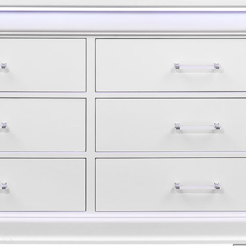 Commode Charlston avec DEL, Blanc