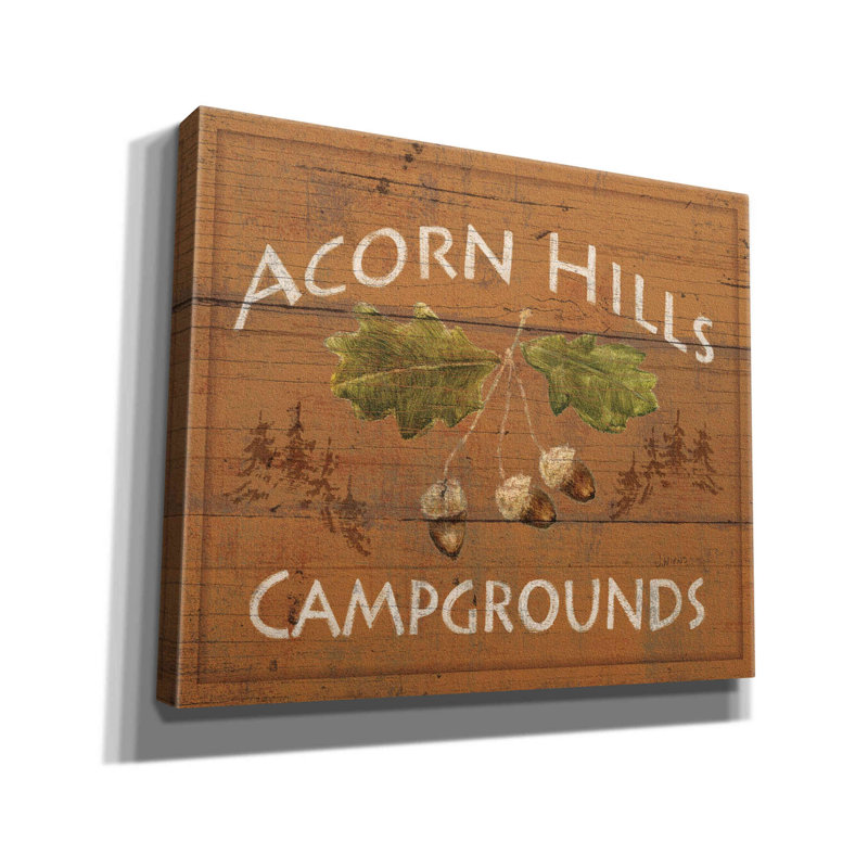 «Lodge Signs I» par James Wiens, art mural sur toile, H 20 po x l 24 po x P 0,75 po