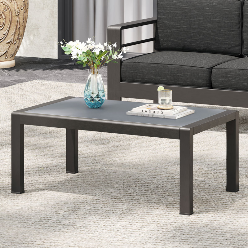 Maya Bay Kd Aluminum Outdoor Coffee Table - Stylish & Durable Design