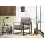 Fauteuil en cuir fleur Gains-302659149