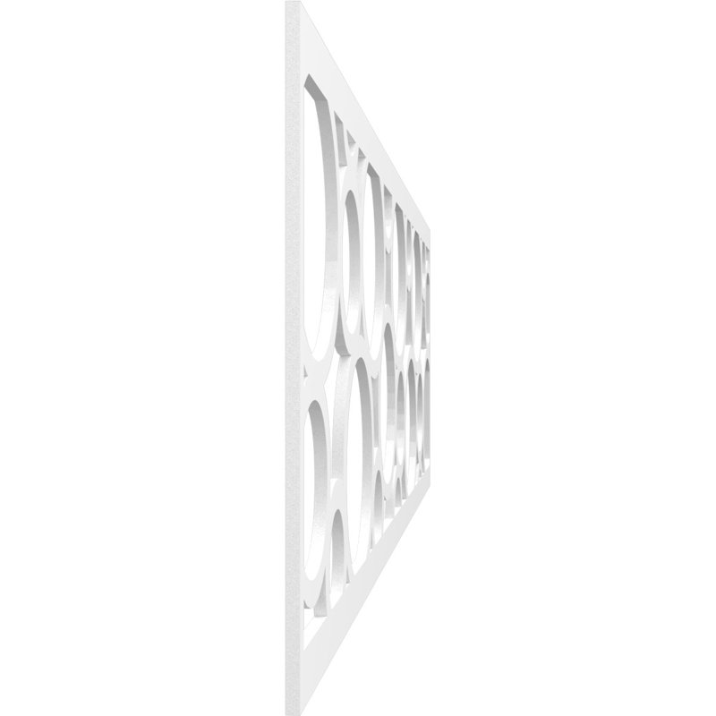 Moulure de chantournage, H 12 po x l 47 po x P 0,38 po, PVC de qualité architecturale