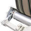 Dakota Fields 295cm W x 250cm D Fabric Multi-Stripe Cover Motorised Retractable Patio Awning