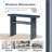  Minimalist Console Table with Rounded Edges and Sturdy Shelf, Blending Elegance and Durability for Any Space, Gray Wash-846690764
