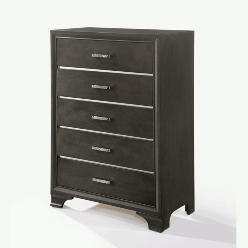 Commode à finition grise