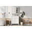Meuble-lavabo blanc moderne 30 po avec comptoir en céramique Williamsdale