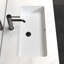 Lavabo de salle de bain encastré 28 po x 14 po MEJE, encastré en céramique, blanc