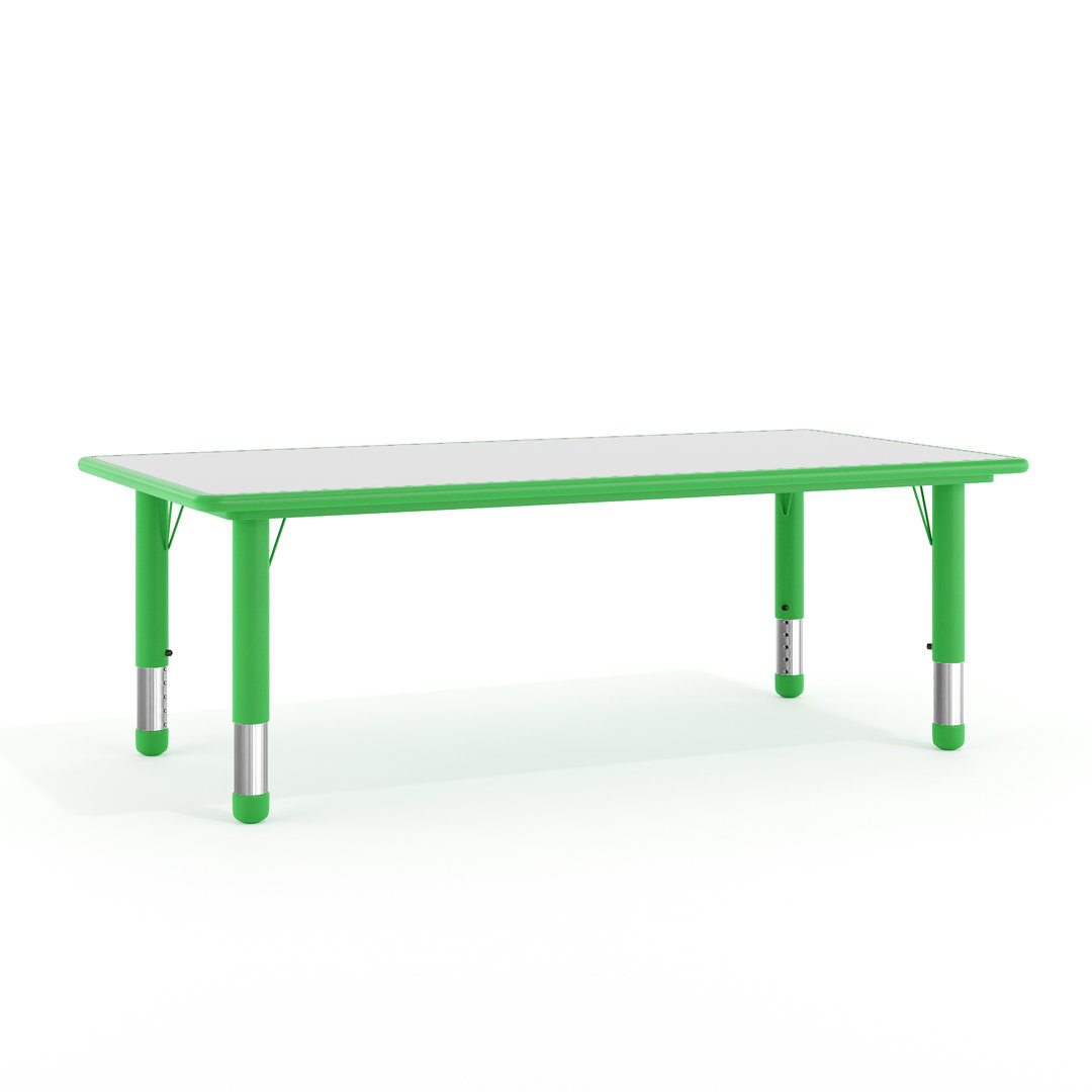 Goddard Plastic Adjustable Height Kids Activity Table Flash Furniture Side 