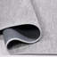 Tapis gris en polyester antidérapant Hanzade facile à nettoyer-2133258633