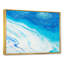 Bleu et blanc, vagues liquides I - Peinture sur toile-67230085-67230089