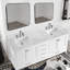 comptoir en pierre blanc pour salle de bain