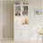 LED Coffee Bar Cabinet with Storage and Glass Holder