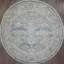 Oushak Collection, Transitional One-of-a-Kind Round 6' X 6'1" Hand Knotted Area Rug