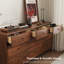 Commode 5 tiroirs noyer Mid-Century
