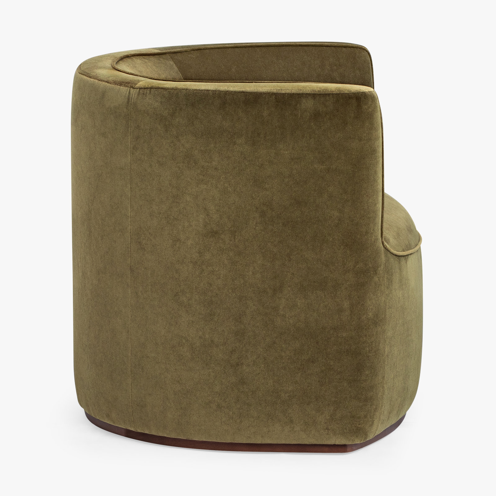 Messina Barrel Chair, Balsam Velvet