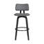 Tabouret de bar pivotant à structure métallique