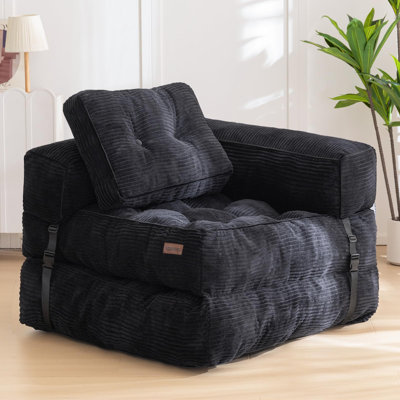 Folding Sofa Bed, Convertible Chair Bed with Pillow