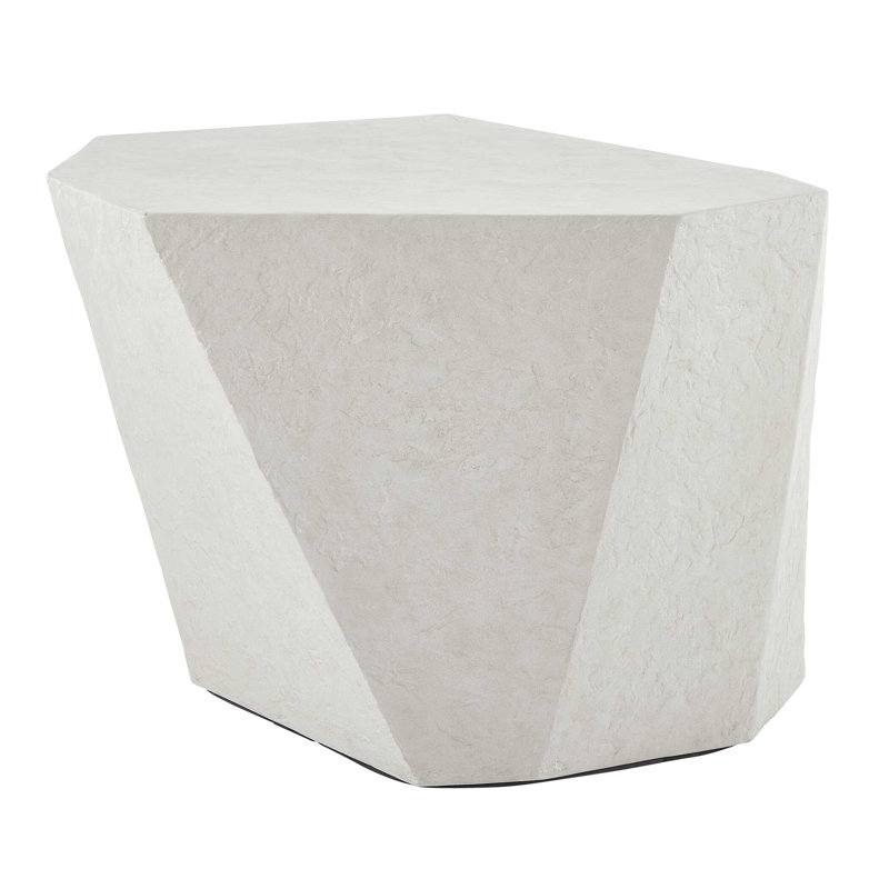 Halvorson Limestone Outdoor Side Table