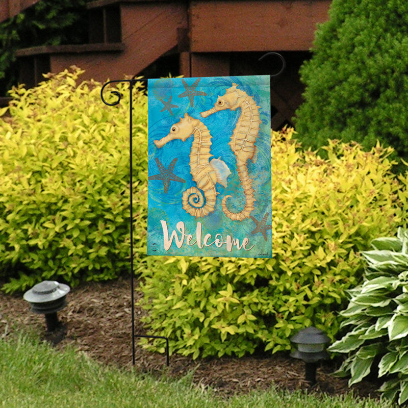 Drapeau de jardin hippocampe