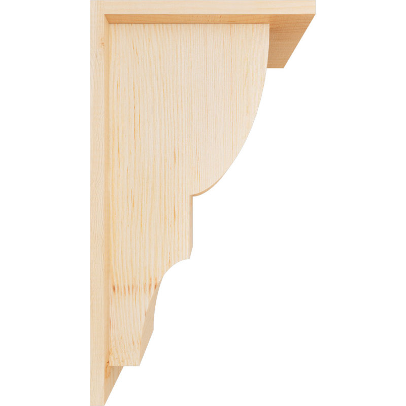 Corbeau Ridgewood avec contre-plaque, H 18 po x l 7,5 po x P 10 po, Sapin de Douglas, Lisse