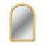 39.00X26.00X1.20" Natural Rattan Arched  Wall Mirror (INCLUDES MIRROR ONLY)
