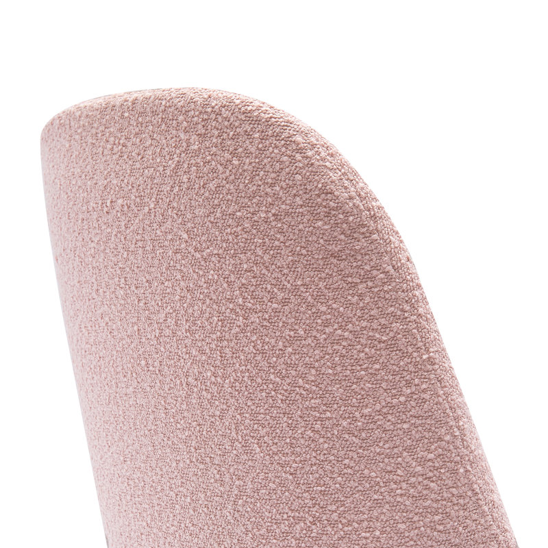 19.5'' H Upholstered Side Chair, Pink