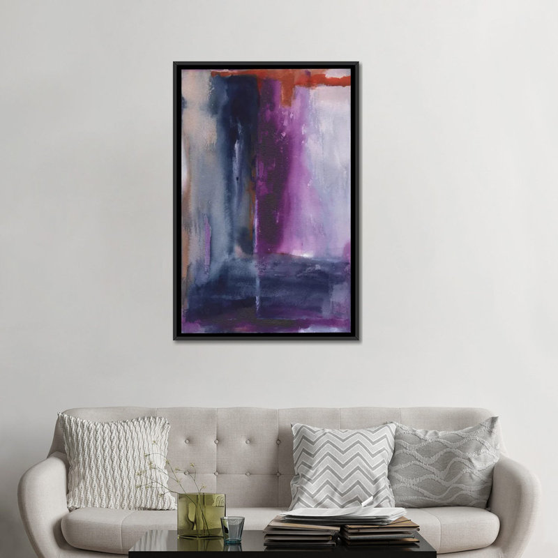 Modern & Contemporary, 26" H x 18" W x 1.5" D, Black Framed Canvas, No Mat