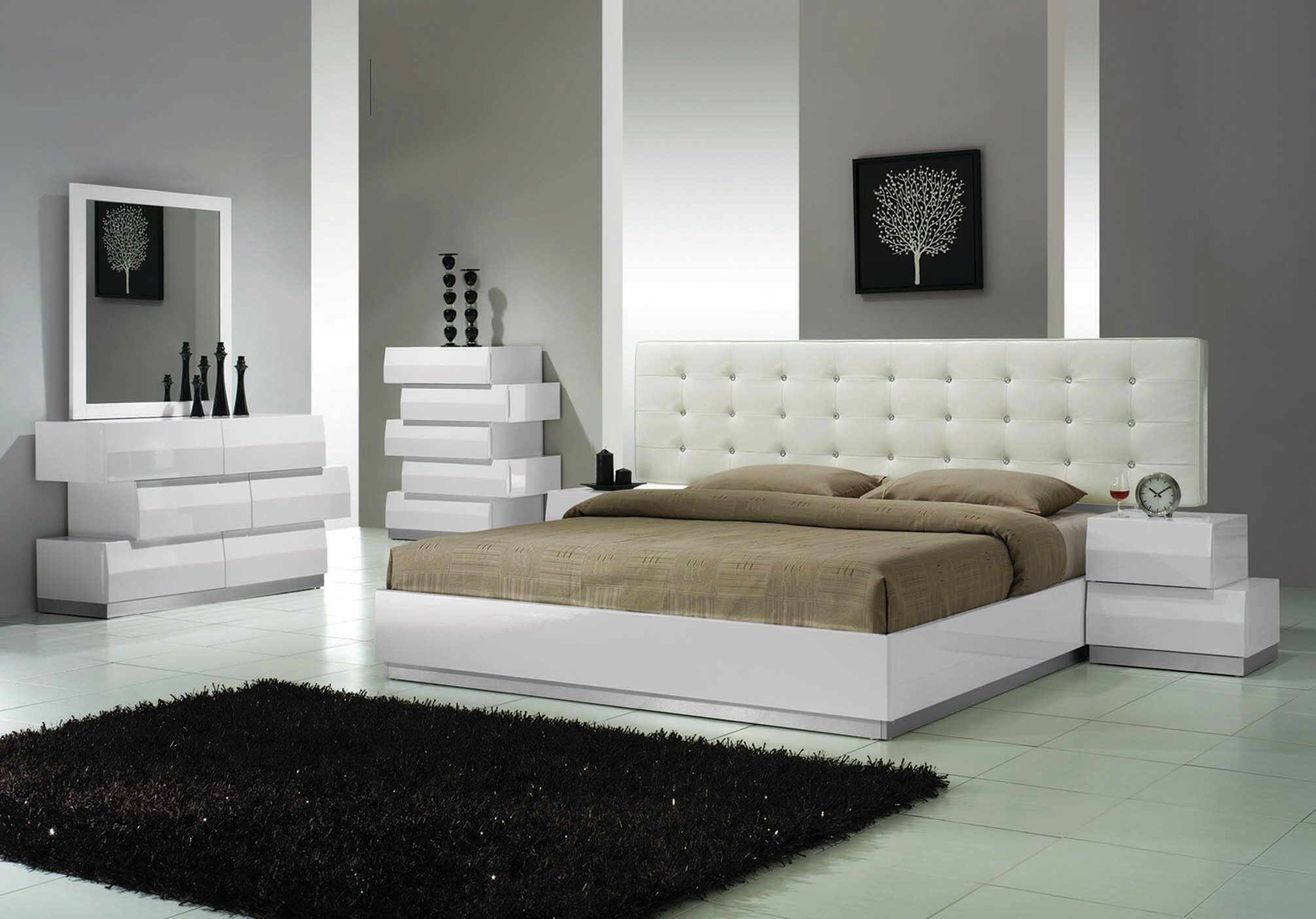 5 PIECE QUEEN SIZE BEDROOM SET • Furniture & Mattress Discount King