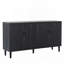 Cabine de rangement moderne en bois noir-1501511243