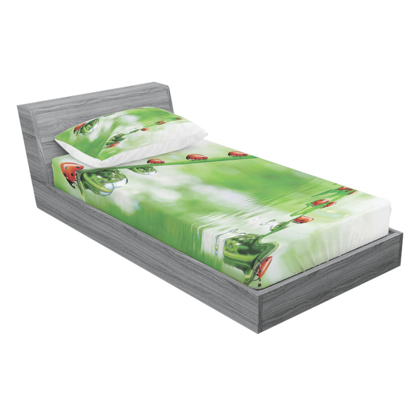 Microfiber Sheet Set, Twin Sheet Set with Fitted Sheet