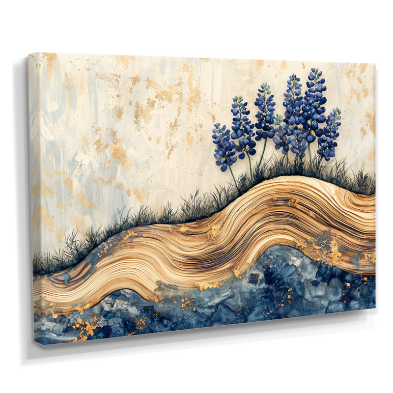 Jabiel - Floral Large Wall Art, H 34 po x l 44 po, Toile tendue encadrée, Ne s'applique pas