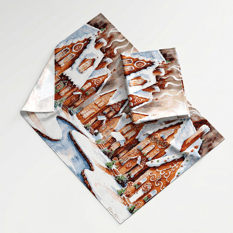 Tapisserie murale Desserts Gingerbread house, 26 po x 36 po