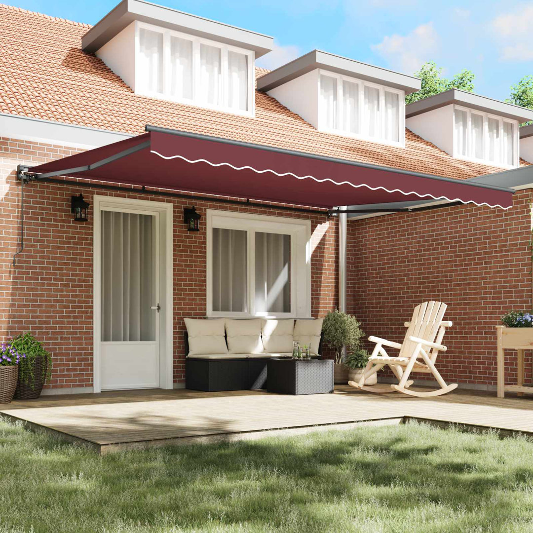 VidaXL Polyester Cover Retractable Patio Awning
