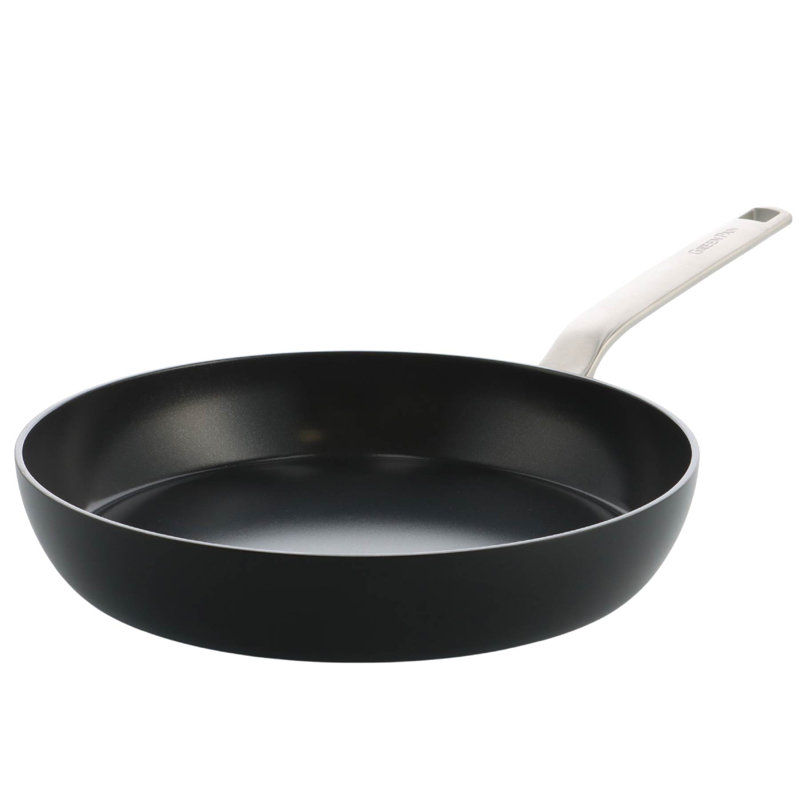 Greenpan Evolution Frypan 24cm - Black, Black/Silver, 11cm H x 52cm L x 30cm W