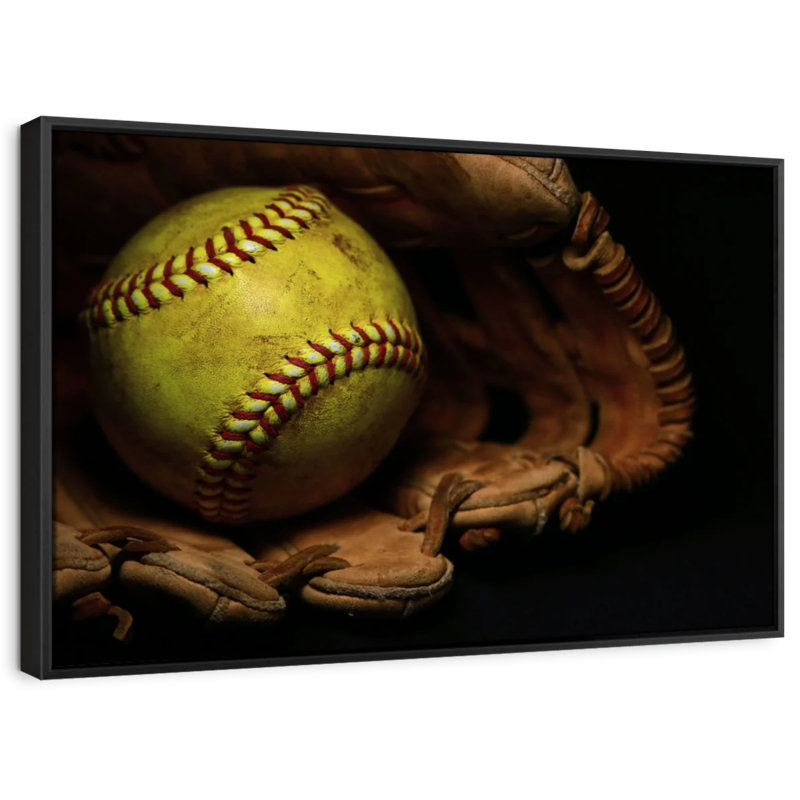 «Classic Softball Wall Art», H 17 po x l 25 po