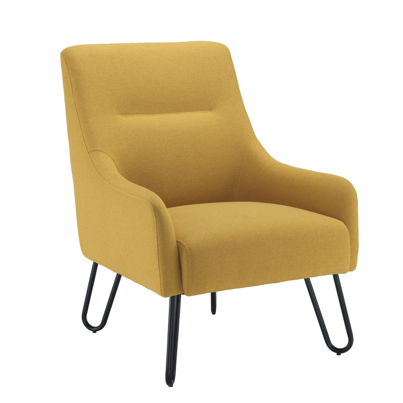 Foerer Reception Chair, Mustard