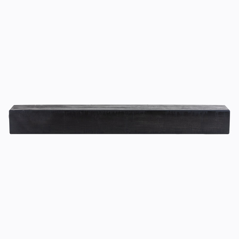 Rustic Fireplace Mantel Shelf, 60", Aged Oak, 9"