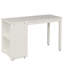 Lit mezzanine simple bas avec cabinet et bureau portatif à roulettes Low-401190715