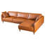 Canapé modulaire - Cuir végétalien cognac-782754633