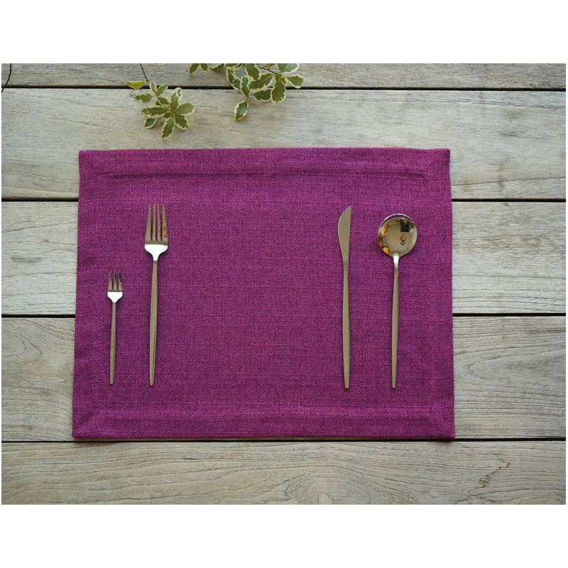 Napperon en tissu résistant aux taches Galanga, Mauve