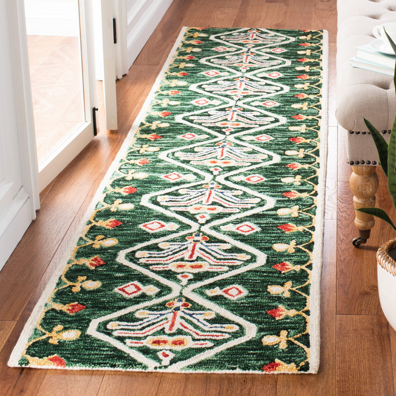 Wilstead Hand Tufted Wool Southwestern Rug, Runner 2'3" x 9'